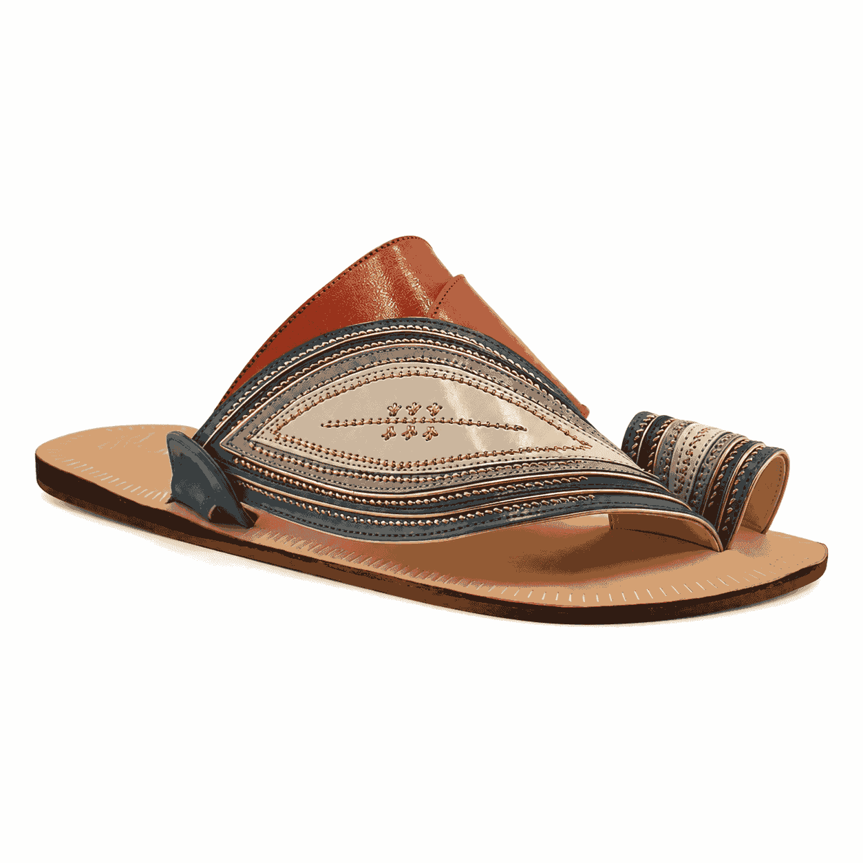 Arabic Sandals with Embroidery Handmade