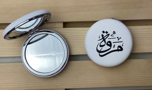 مرايا مع طباعة الاسم وتغليفها