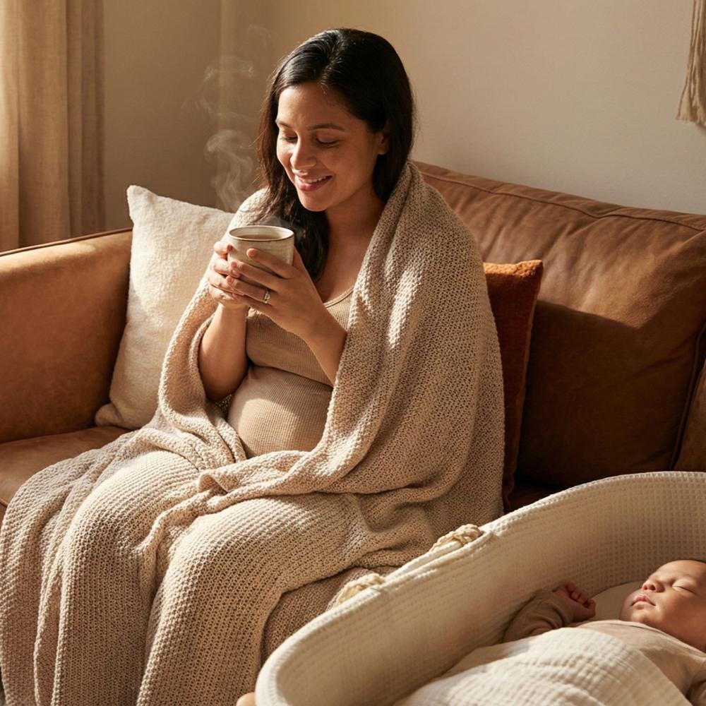 قشر القهوة: "العناق الدافئ" الذي يحتاجه جسدكِ بعد الولادة