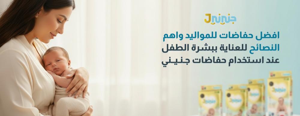 افضل حفاضات للمواليد واهم النصائح للعناية ببشرة الطفل عند استخدام حفاضات جنيني