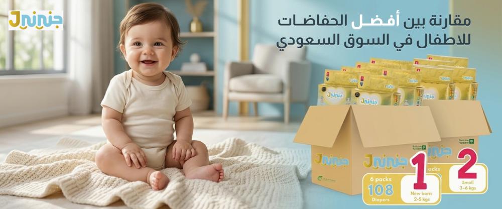 مقارنة بين أفضل الحفاضات للاطفال في السوق السعودي