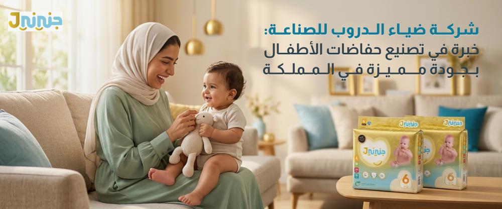 شركة ضياء الدروب للصناعة: خبرة في تصنيع حفاضات الأطفال بجودة مميزة في المملكة