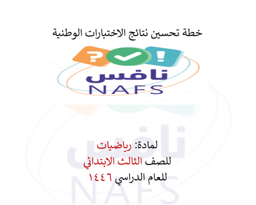 خطة تحسين رياضيات ثالث ابتدائي الفصل الدراسي الثان...
