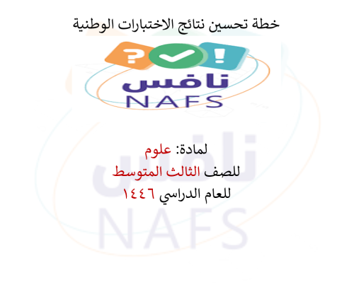 خطة تحسين علوم نافس ثالث متوسط الفصل الدراسي الثان...
