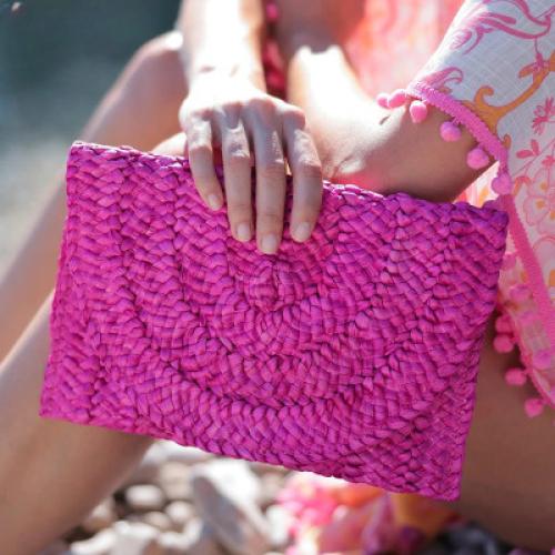 Fashionable Corn Husk Straw Bags Hand-woven Women...