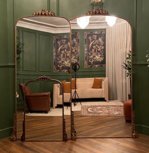 Rapunzel golden wall mirror