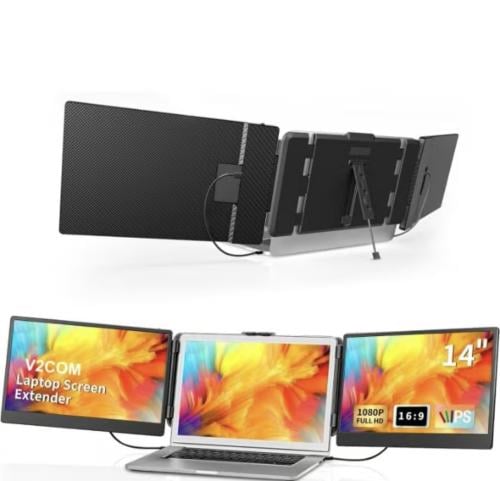 شاشة تمدد لابتوب ثنائية ، موسع شاشة ، USB ، ماك ،...