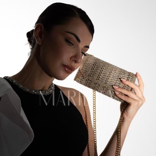 شنطة سهرة ذهبي