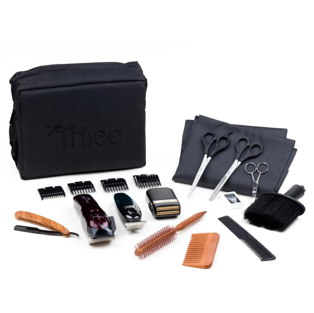 شنطة حلاقة من ثري ( مع جميع المكائن)