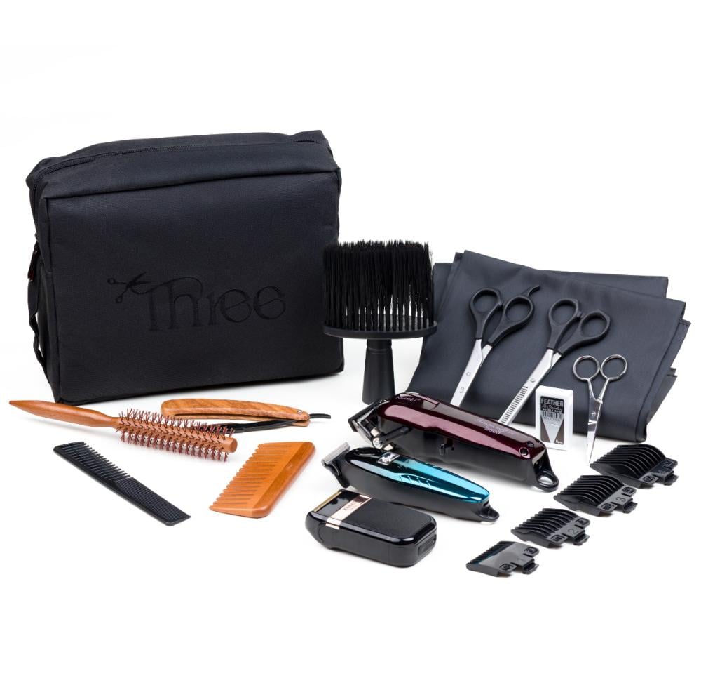 شنطة حلاقة من ثري ( مع جميع المكائن)