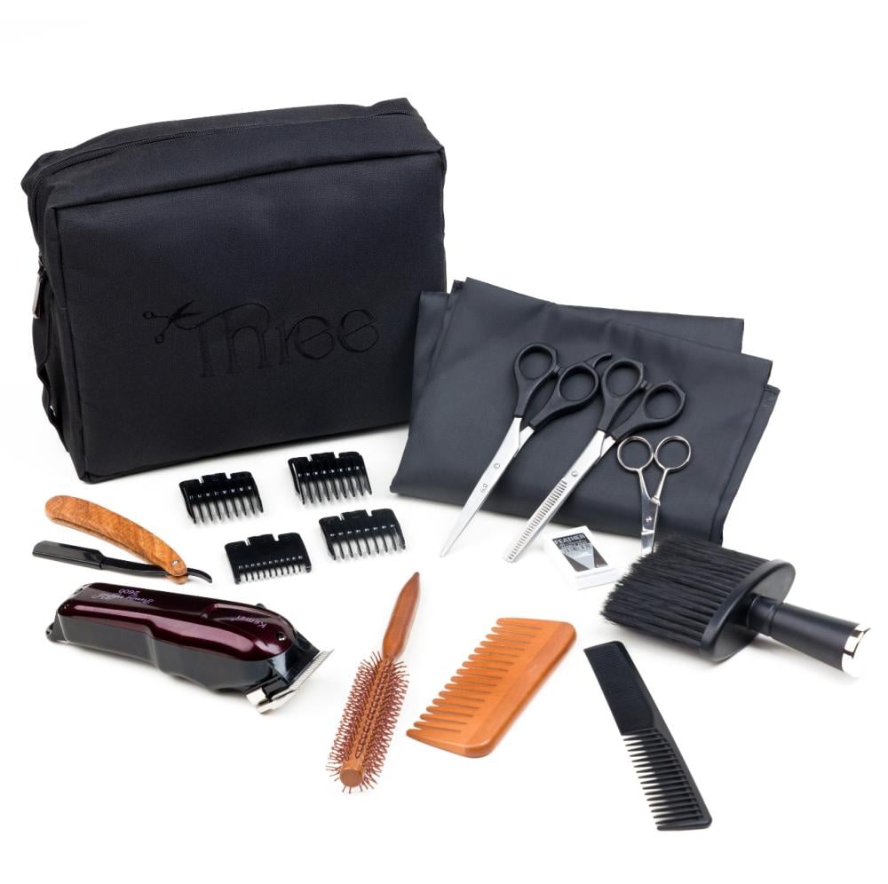 شنطة حلاقة من  ثري ( مع مكينة شعر )