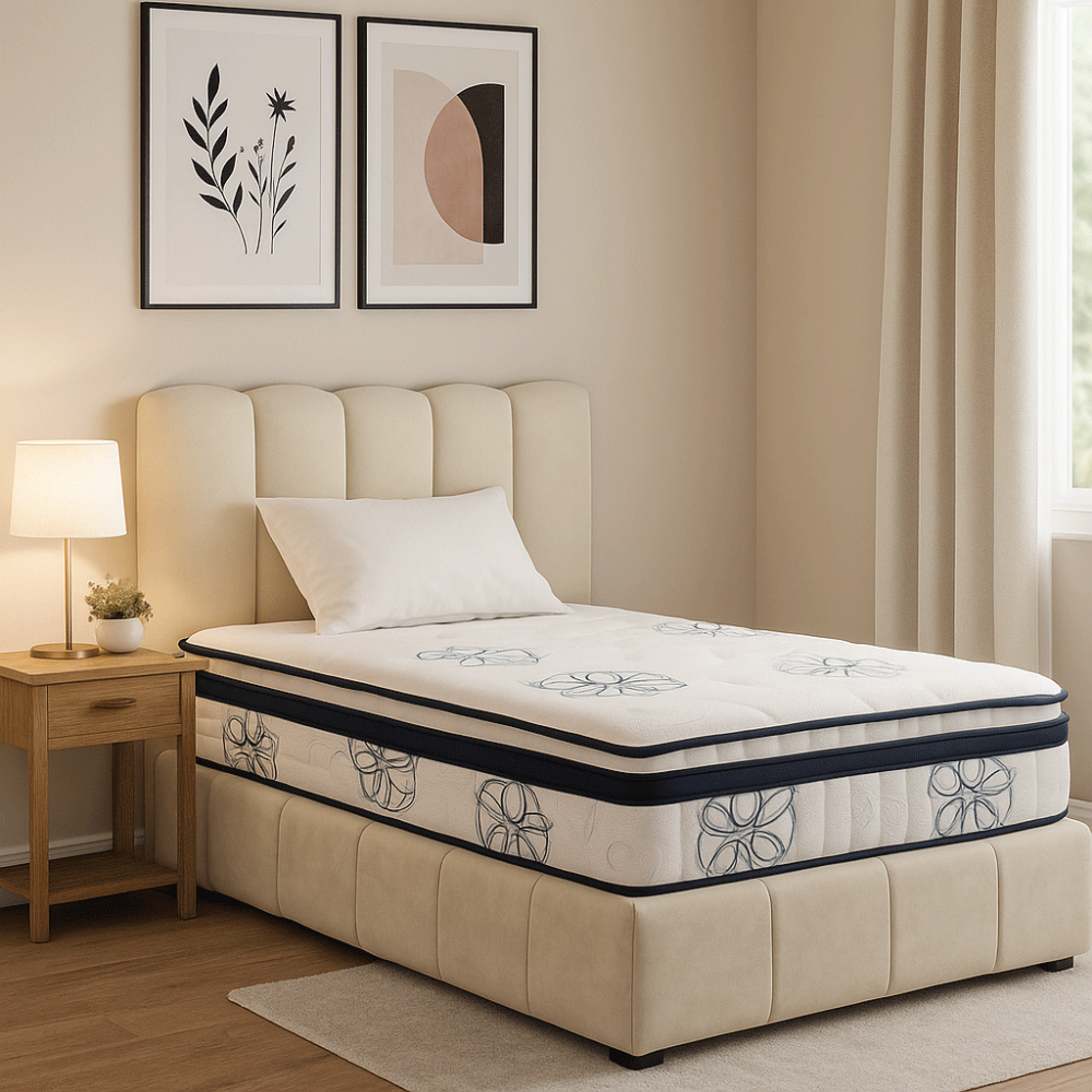 سرير مودرن خشب بيلارا بتصميم راقٍ وتنجيد فاخر لراحة مثالية