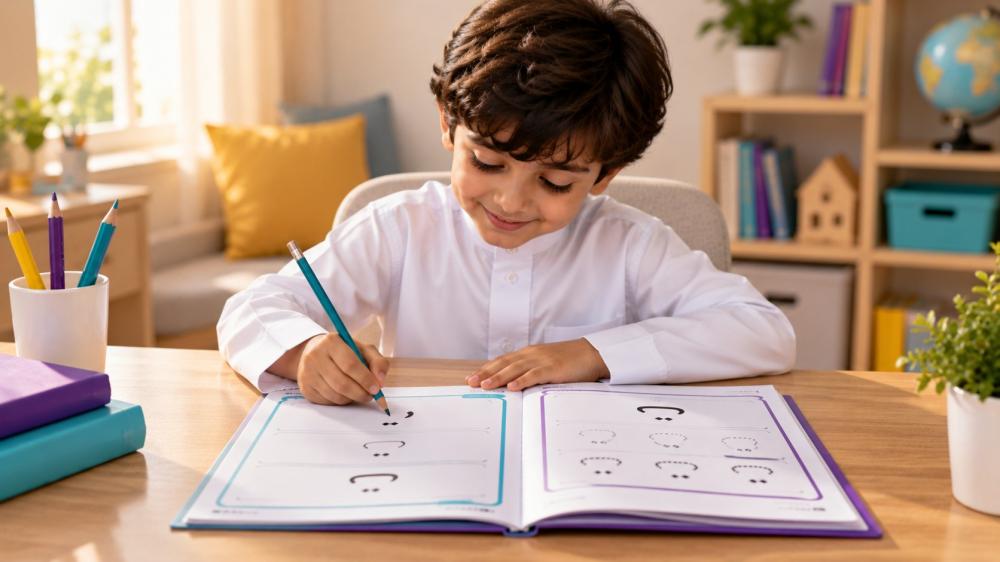 هل التتبع وحده يكفي لتعليم الطفل كتابة الحروف العربية؟
