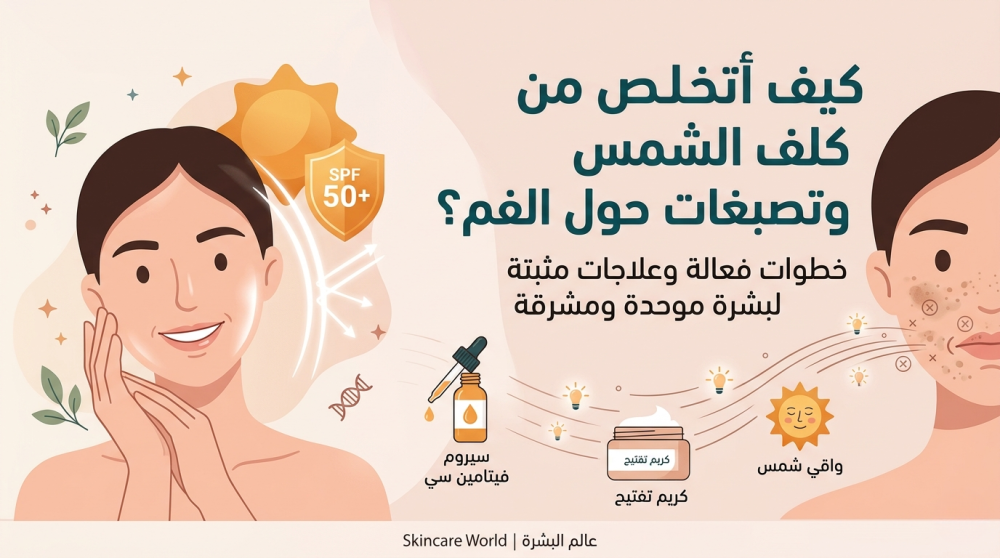 تصبغات حول الفم تجربتي
