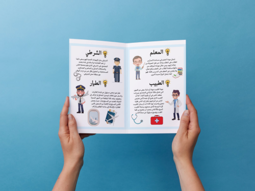 مشروع مطوية المهن ثالث إبتدائي