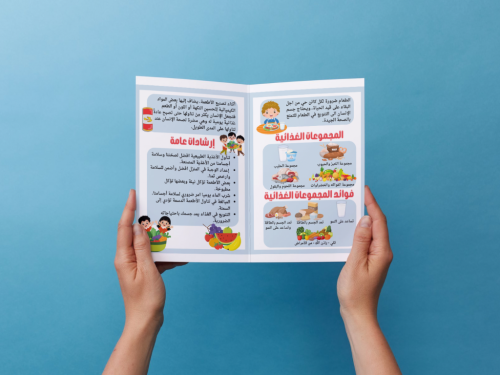 مطوية أقسام الغذاء ثالث إبتدائي
