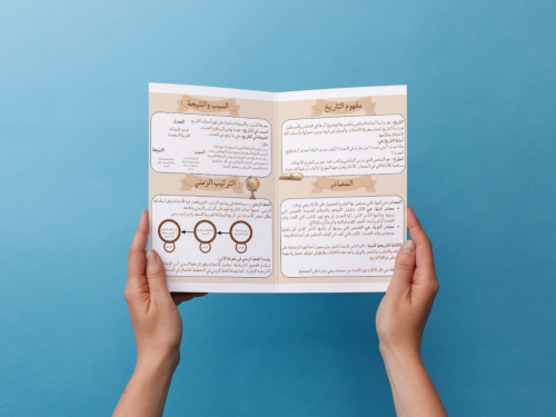 مطوية التاريخ رابع إبتدائي