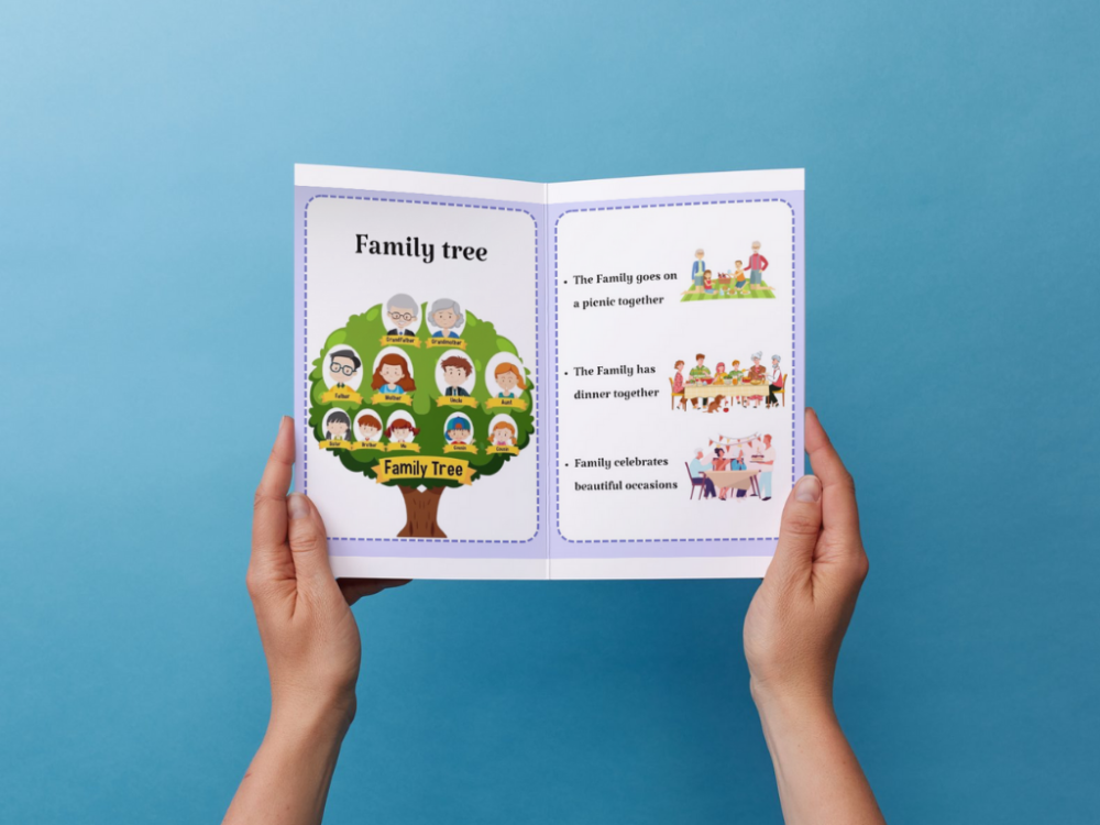 مطوية (Family events ) رابع إبتدائي