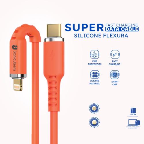 كيبل شحن سونيك جيم 100W PD TYPE-C TO LIGHTINING يح...