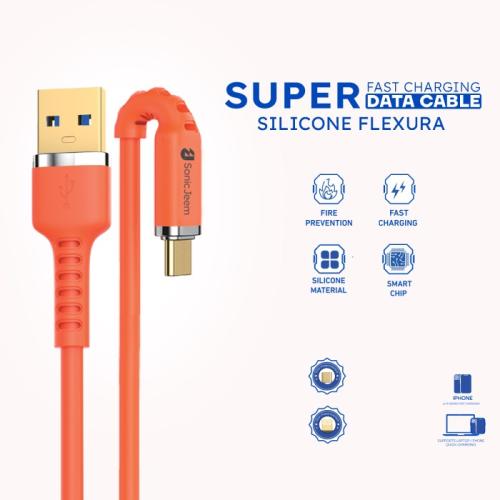 كيبل شحن سونيك جيم فاست شارجينج 3.0A USB TO TYPE-C...