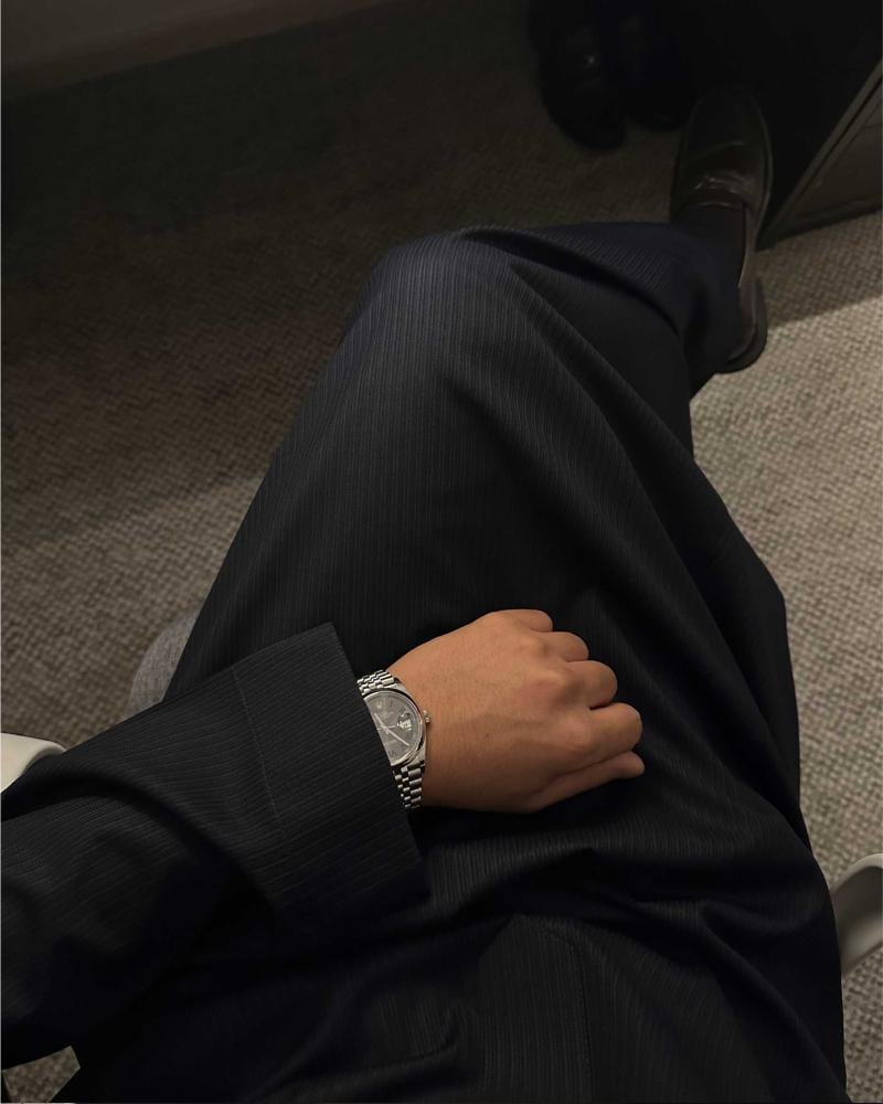 ملكي شتوي مقلم - كحلي