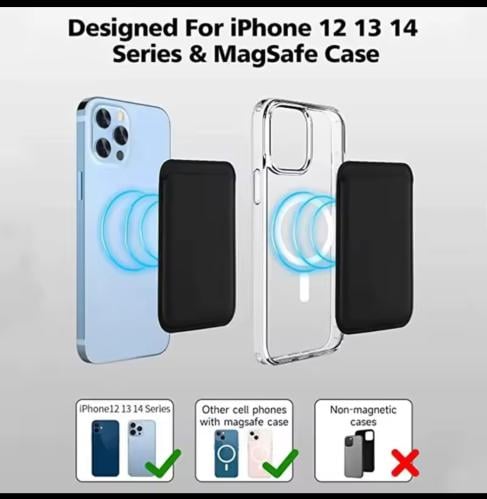 JASTER لـ iPhone Pro Max magasafe محفظة جلدية متوا...