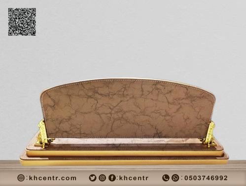 ستاند اسم مكتب فاخر من الجلد