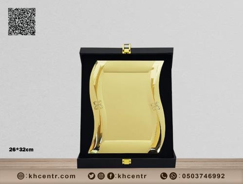 درع معدن بصندوق جلد فاخر