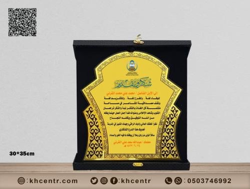 درع جلد مزخرف وسط