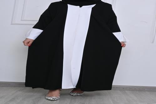 عباية بليزر ابيض