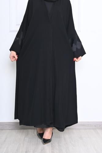 عباية نقشة ورود