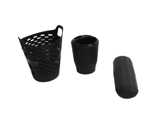 طقم منظمات حمام بلاستيك - 3 قطع