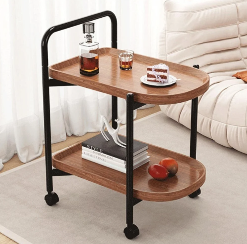 طاولة ضيافة وخدمة وتقديم مزودة بعجلات