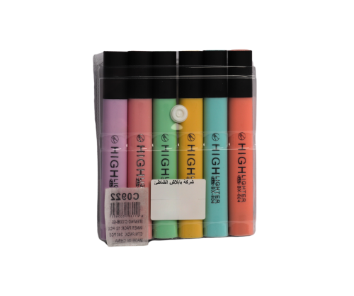 طقم اقلام تحديد - 6 قطع