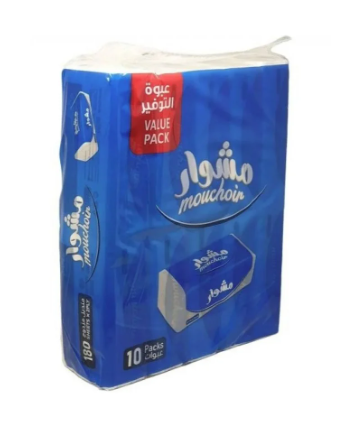 مناديل وجه ناعمة مشوار 180 منديل - 10 عبوات