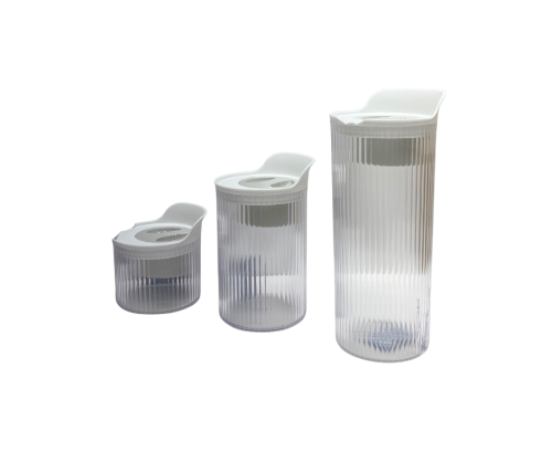 طقم علب بلاستيك - 3 حبات