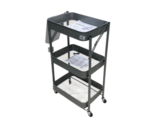 ادراج تخزين ستيل مع عجلات - 3 دور