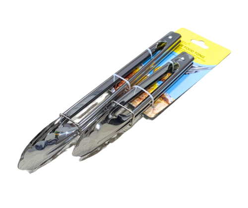 طقم ملقاط مطبخ ستيل - قطعتين