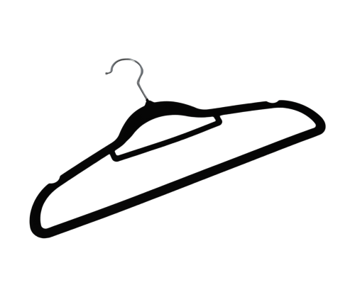 مجموعة علاقات ملابس مخمل 5+1 مجانا
