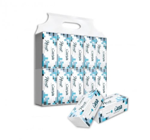 مناديل هوست 180منديل مزدوج - 10 عبوات