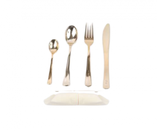 طقم ضيافة ذهبي 50 قطعة