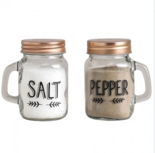 طقم علب بهارات زجاجية