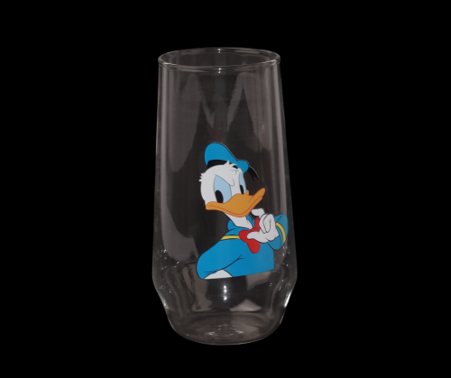 كوب زجاج شفاف بشخصية كرتونية
