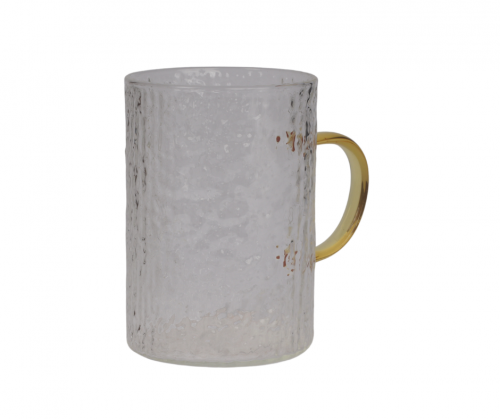 كاسة زجاج بيد