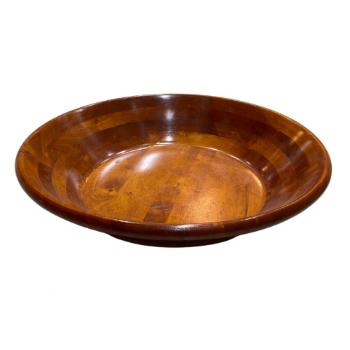 وعاء خشبي دائري ( 50 سم )