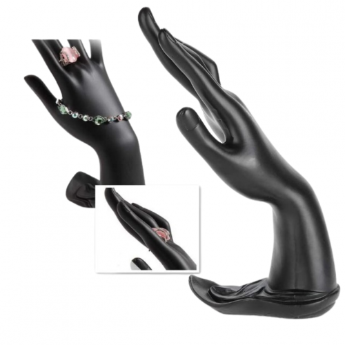 يد مانيكان لعرض المجوهرات والاكسسوارات ( خشب مطفي )