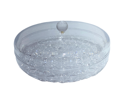 صحن تقديم اكريليك بغطاء