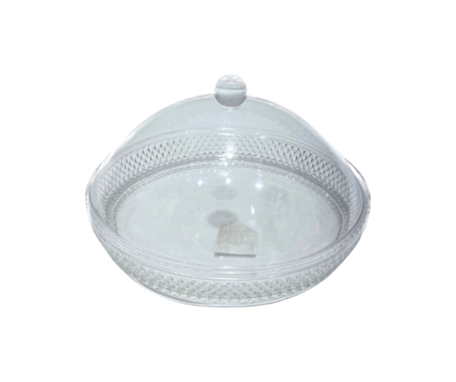 صحن تقديم اكريليك بغطاء