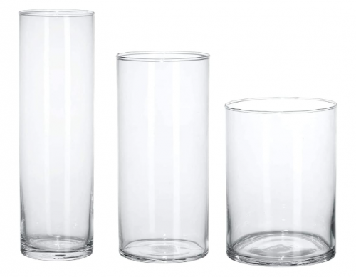 فازة زجاج اسطوانية