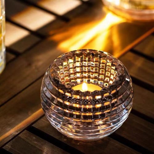 حامل شموع زجاجي